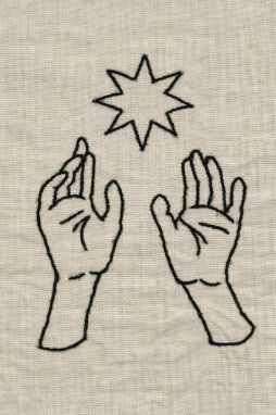 Two Hands Pointing to Star
