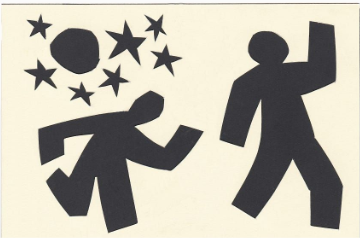 Figures holding stars